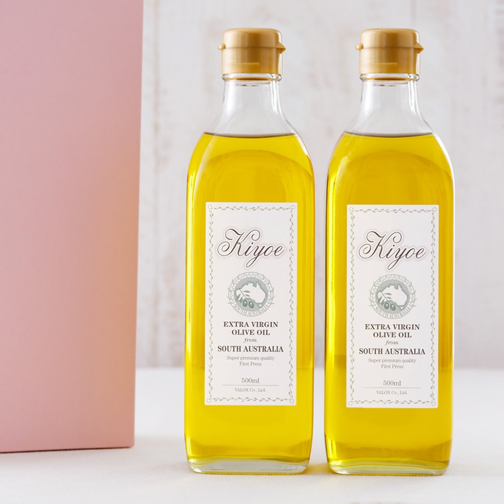 オリーブジュース100％オイル＜キヨエ＞角箱（500ml×2）