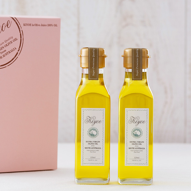 オリーブジュース100%オイル<キヨエ>角箱(120ml×2)