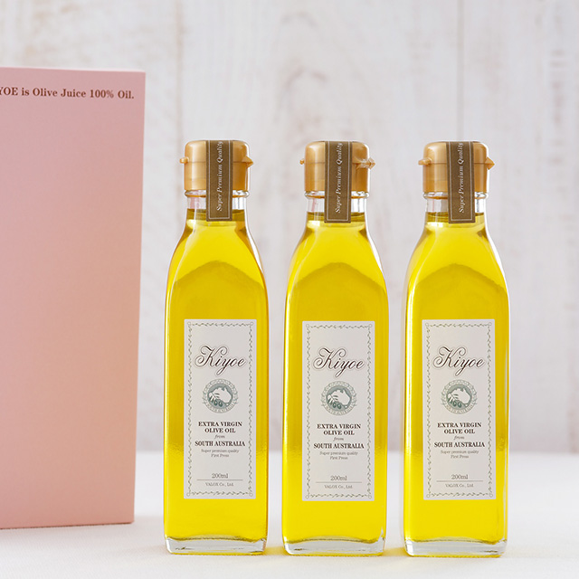 オリーブジュース100%オイル<キヨエ>角箱(200ml×3)