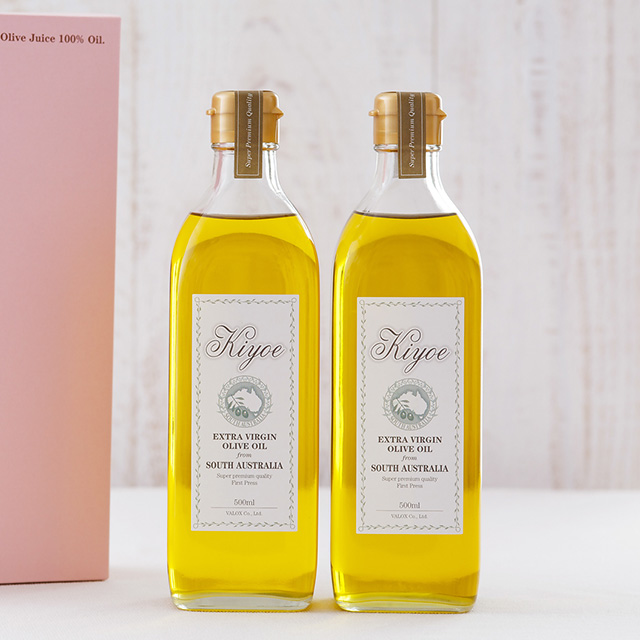 オリーブジュース100%オイル<キヨエ>角箱(500ml×2)