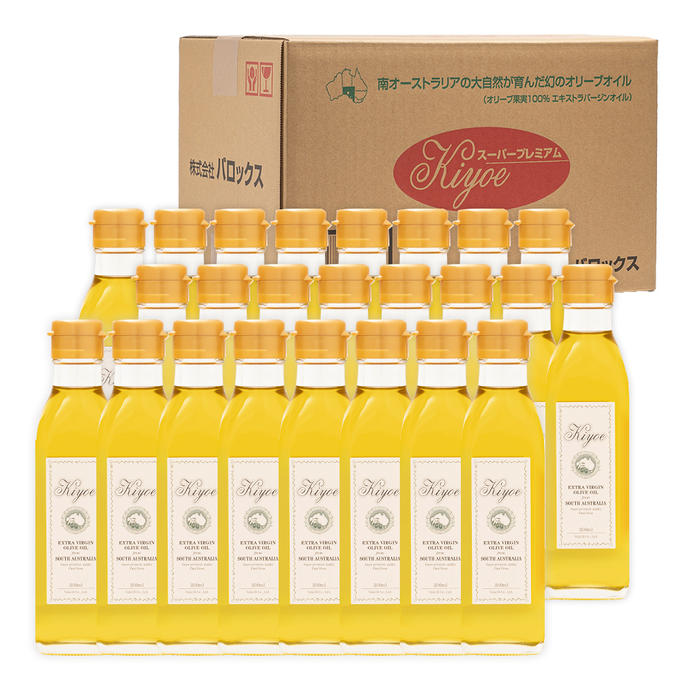 【１ケース買い】オリーブジュース100％オイル<キヨエ>200ml 24本