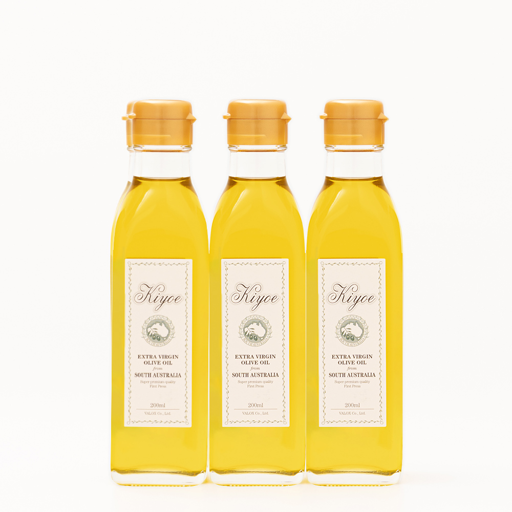 【3本まとめ買い】オリーブジュース100％オイル<キヨエ>200ml 3本